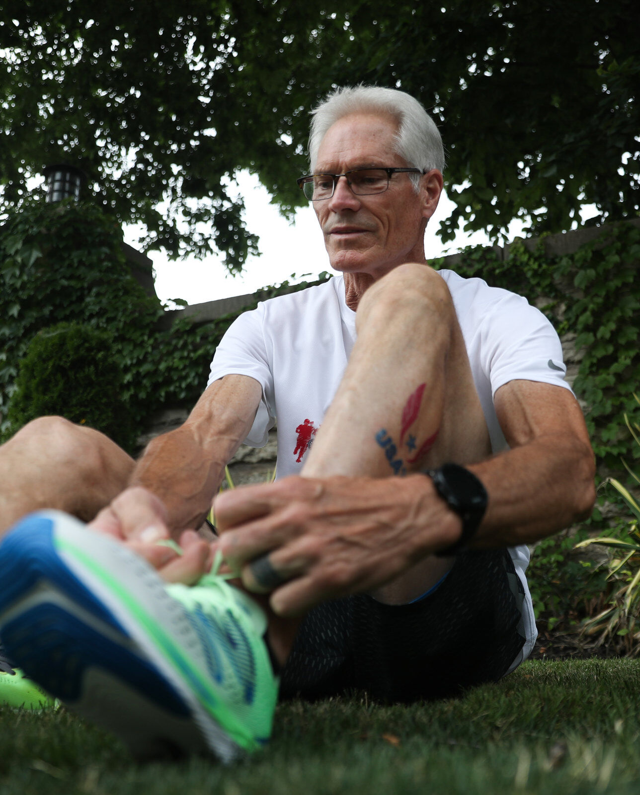 Frank Gioia runs despite major hip replacement